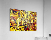 Metallique or vert Acrylic Print