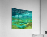 Paysage vert aqua Acrylic Print