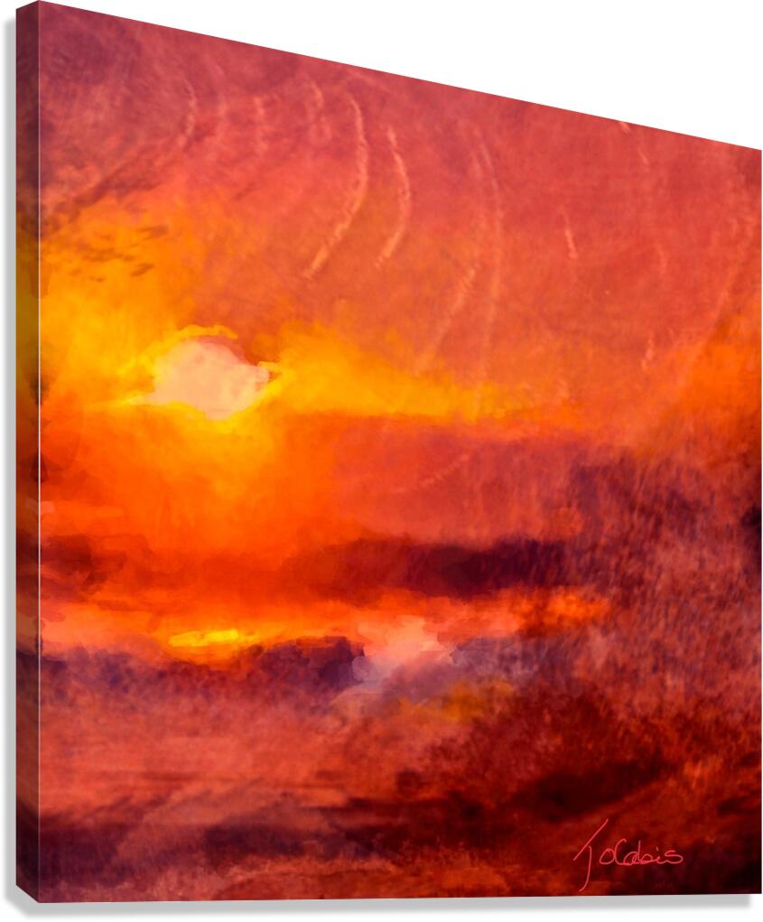 Coucher de soleil  Canvas Print