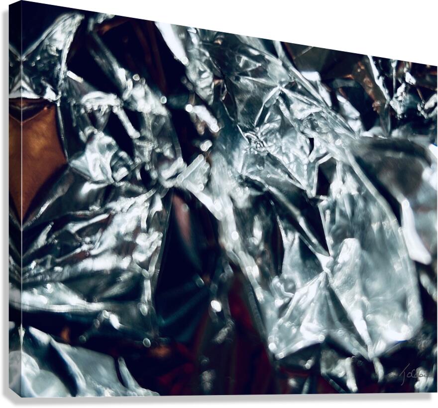 Metal argente  Canvas Print