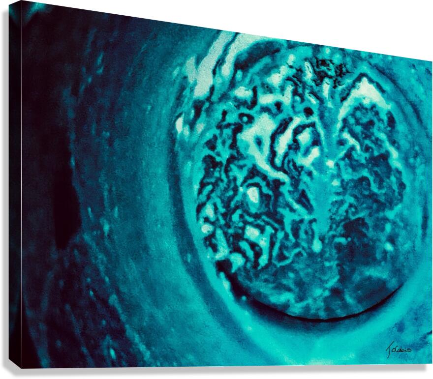 Meandres bleues Canvas Print