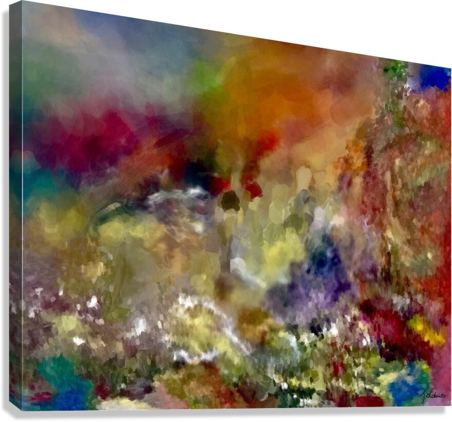 Jardin fleuri  Canvas Print