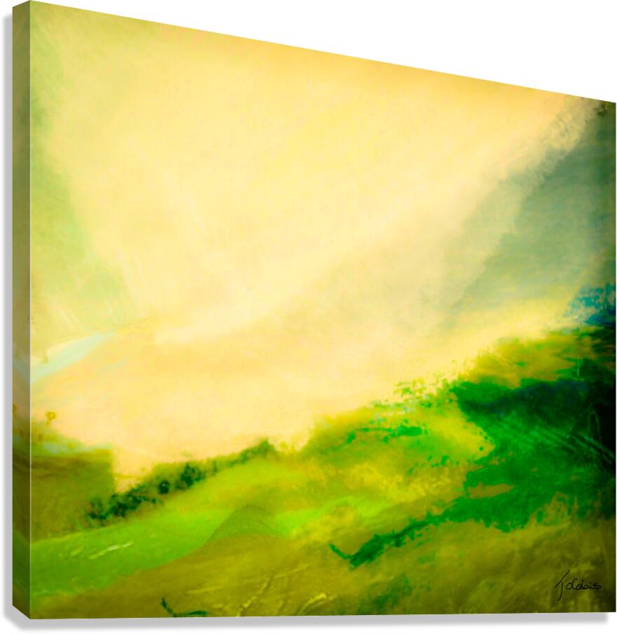 Jaune verdatre  Canvas Print