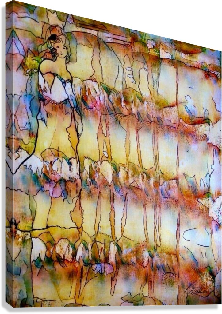 Deesse du vignoble  Canvas Print