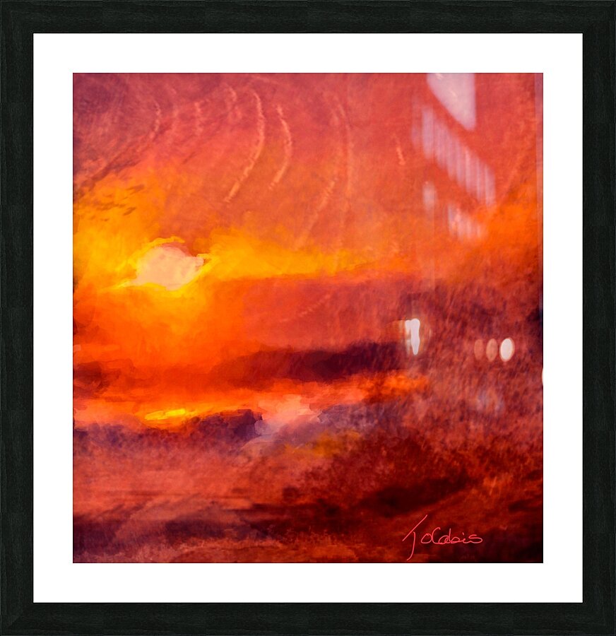 Coucher de soleil  Picture Frame print