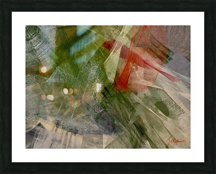 Tulle rouge  Picture Frame print