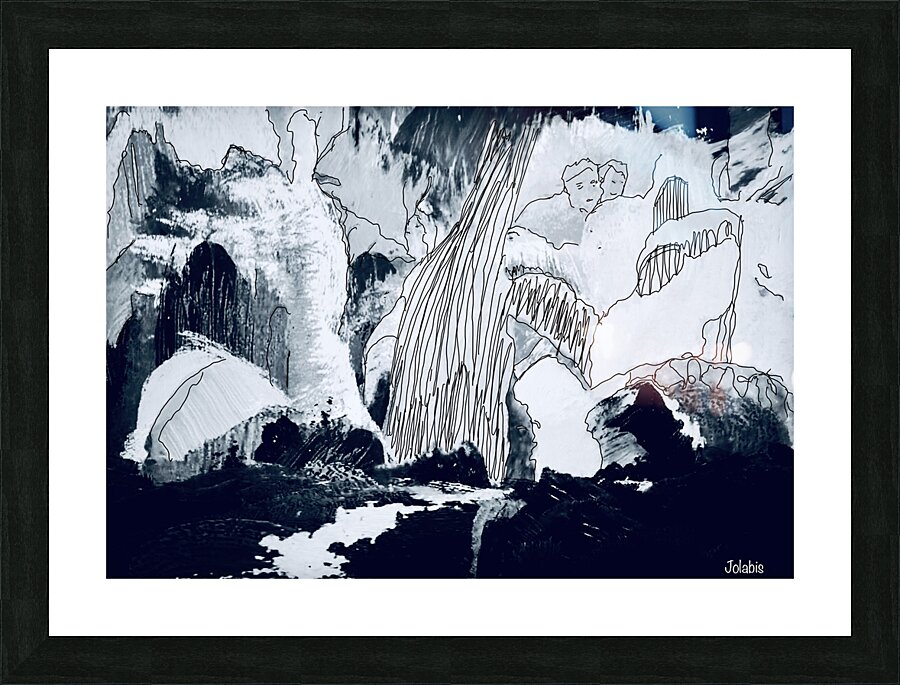 La chute Picture Frame print