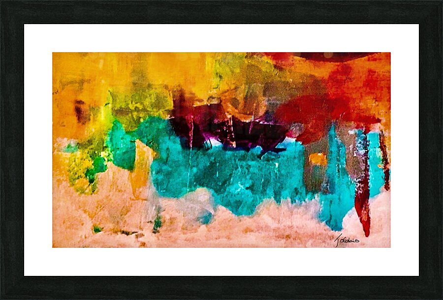 Turquoise  Picture Frame print