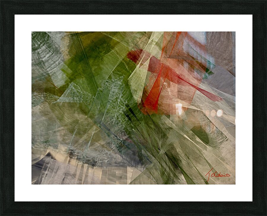 Tulle rouge Picture Frame print