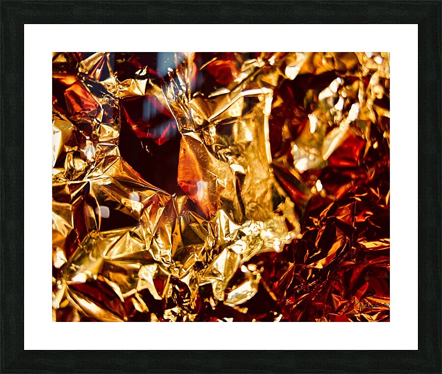 Metallique rouge Picture Frame print