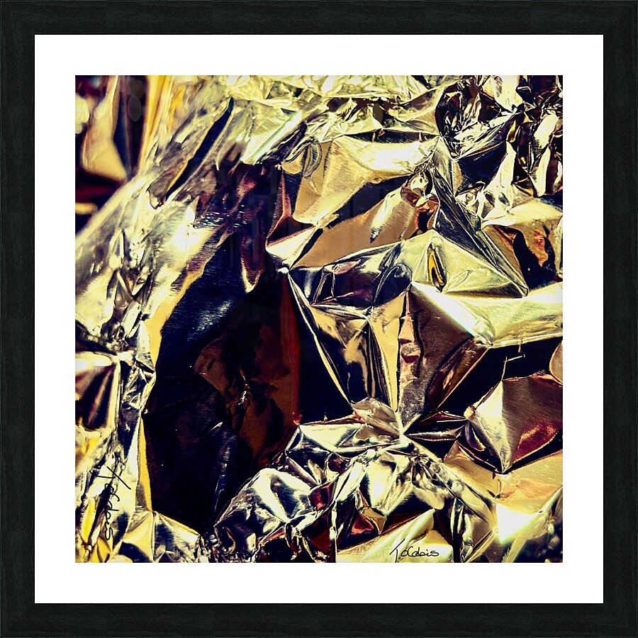 Metallique noir  Picture Frame print