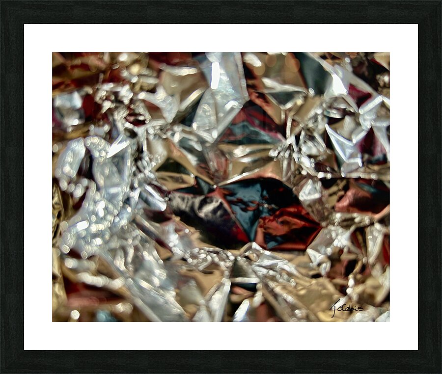 Multiples facettes metalliques Picture Frame print