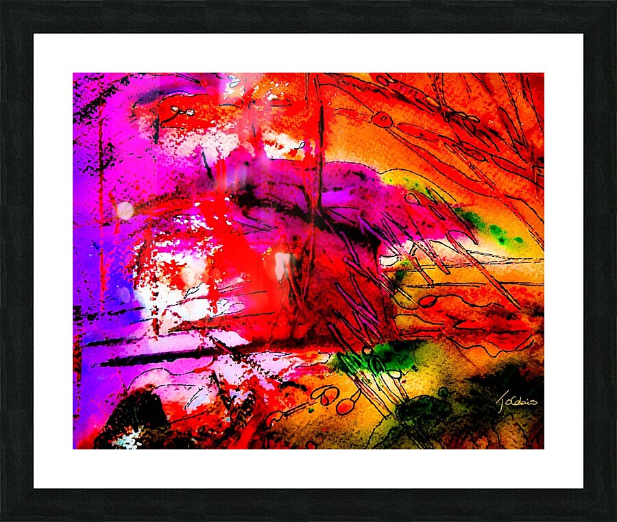 Le grand V Picture Frame print