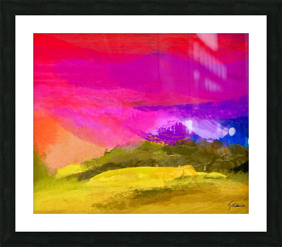 Cime enneigee Picture Frame print