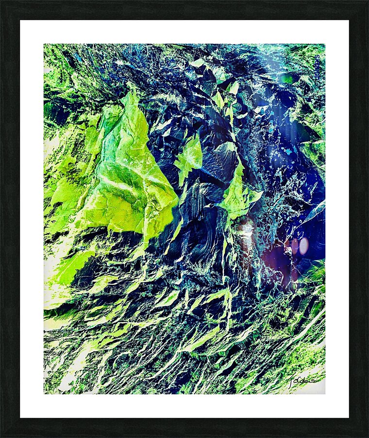 Vert jade Picture Frame print