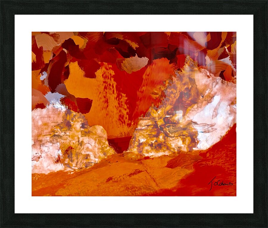 Deux plans d’univers  Picture Frame print