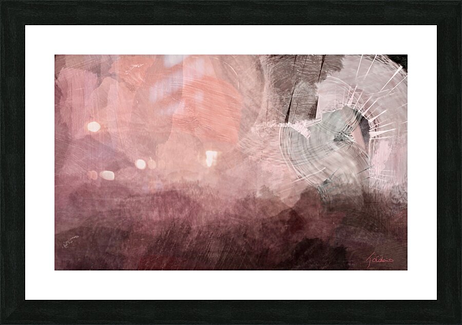 Rosette rose  Picture Frame print
