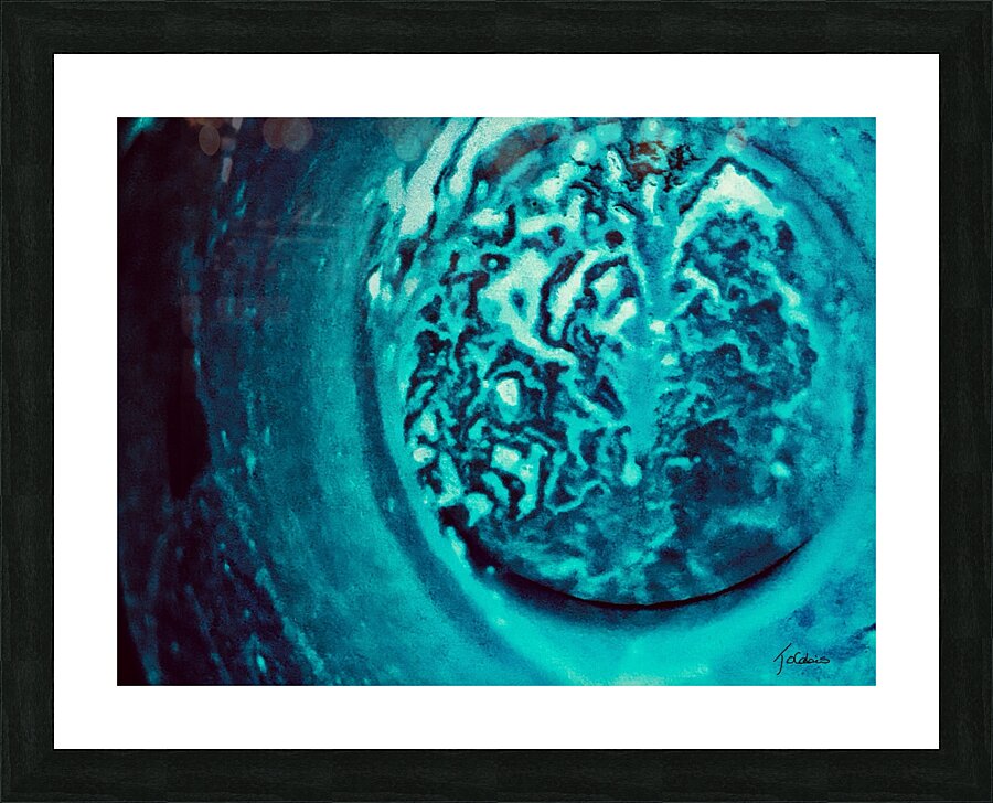Meandres bleues Picture Frame print