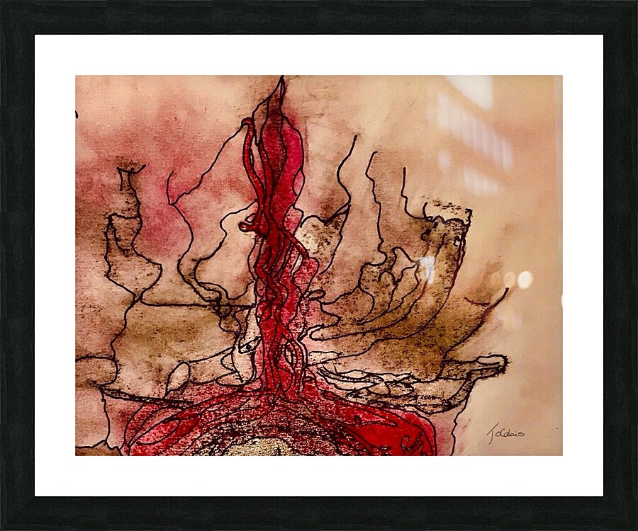 La flamme  Picture Frame print