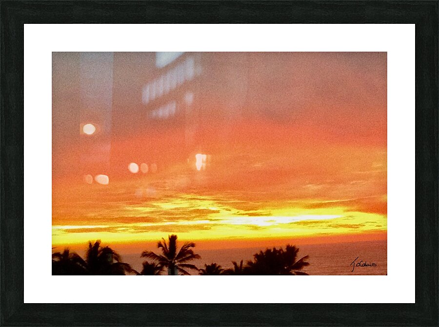 Coucher de soleil  Picture Frame print