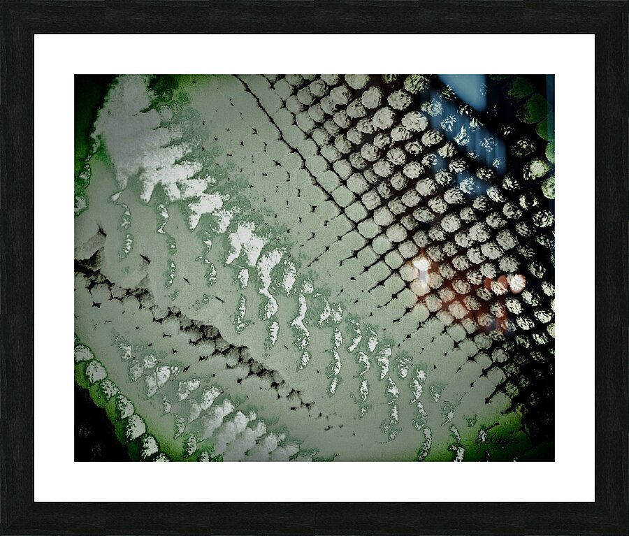 Kaki Picture Frame print