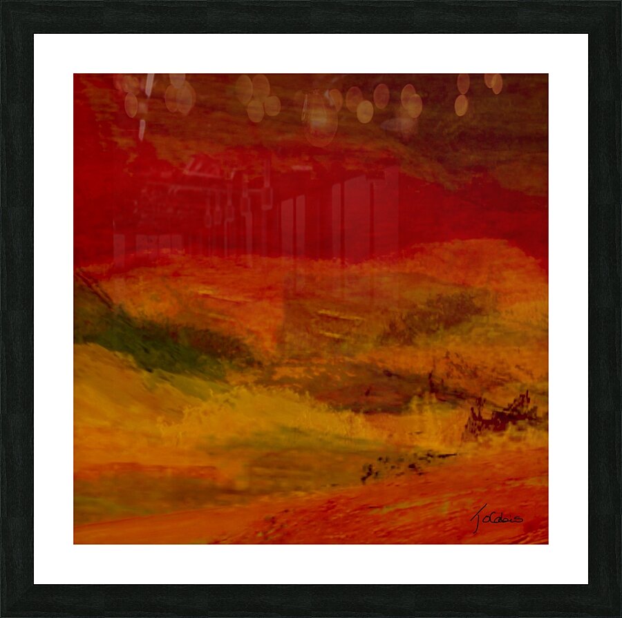 Ciel rouge  Picture Frame print