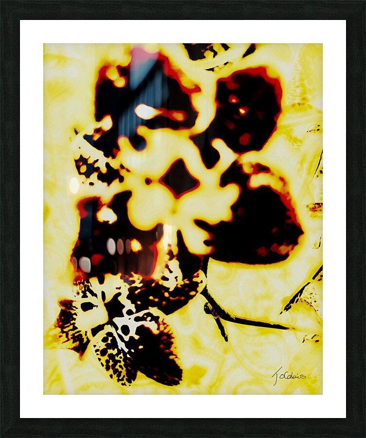 Fleur stylisee  Picture Frame print