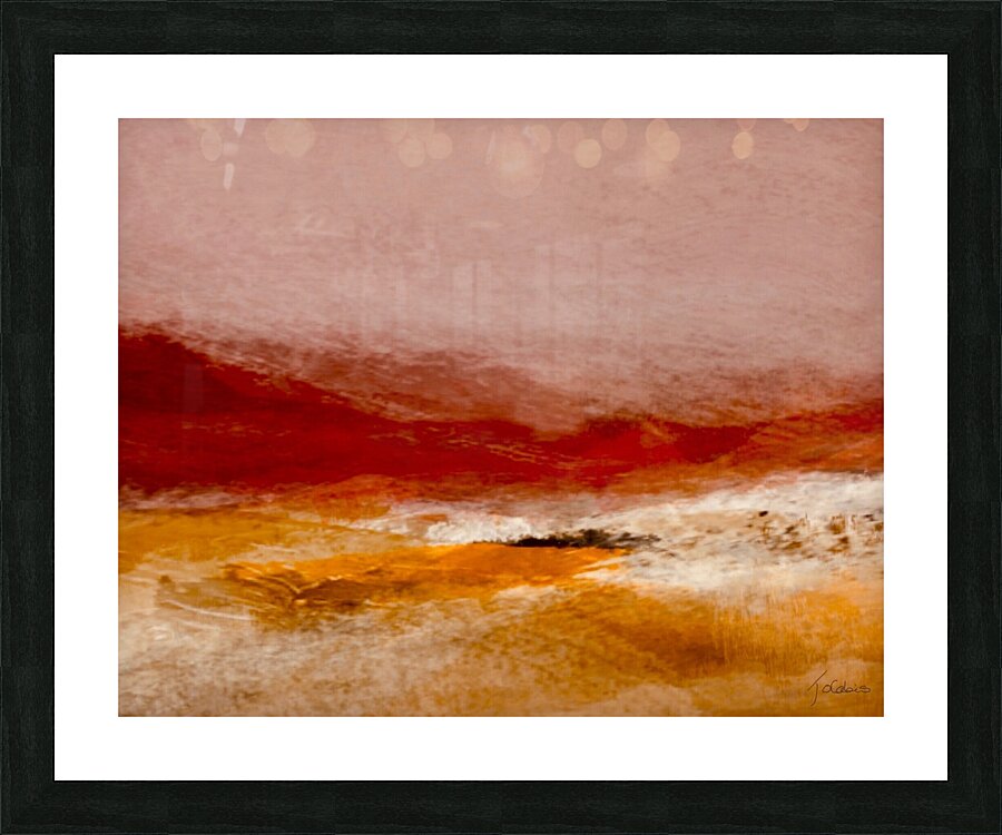 Vallee rouge  Picture Frame print