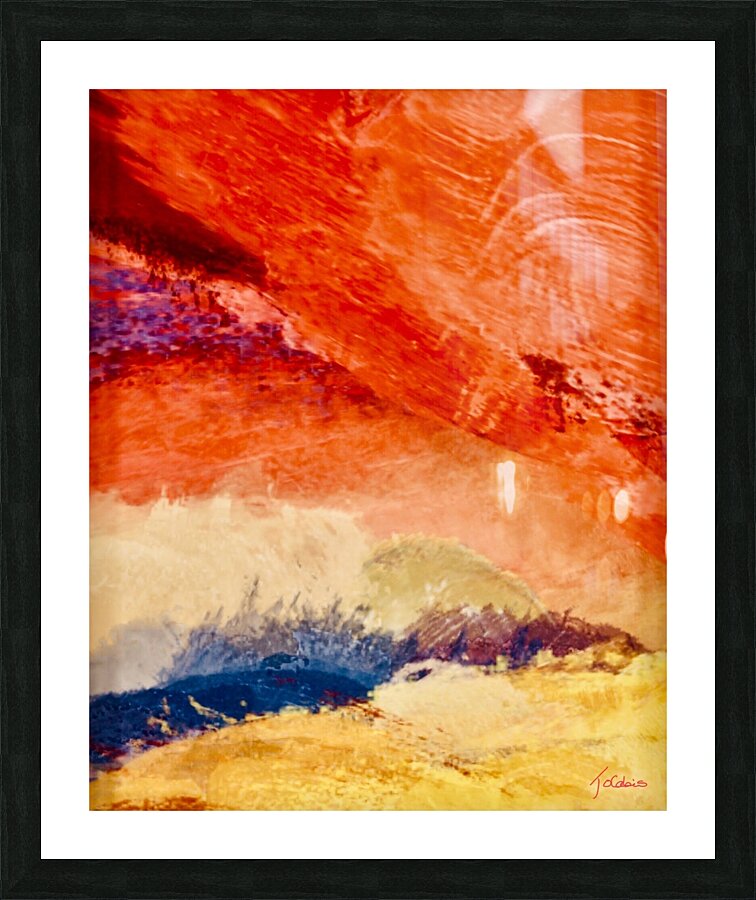 Ciel orange  Picture Frame print