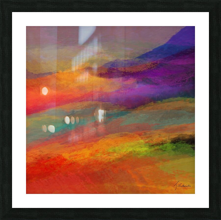Aurore boreale  Picture Frame print