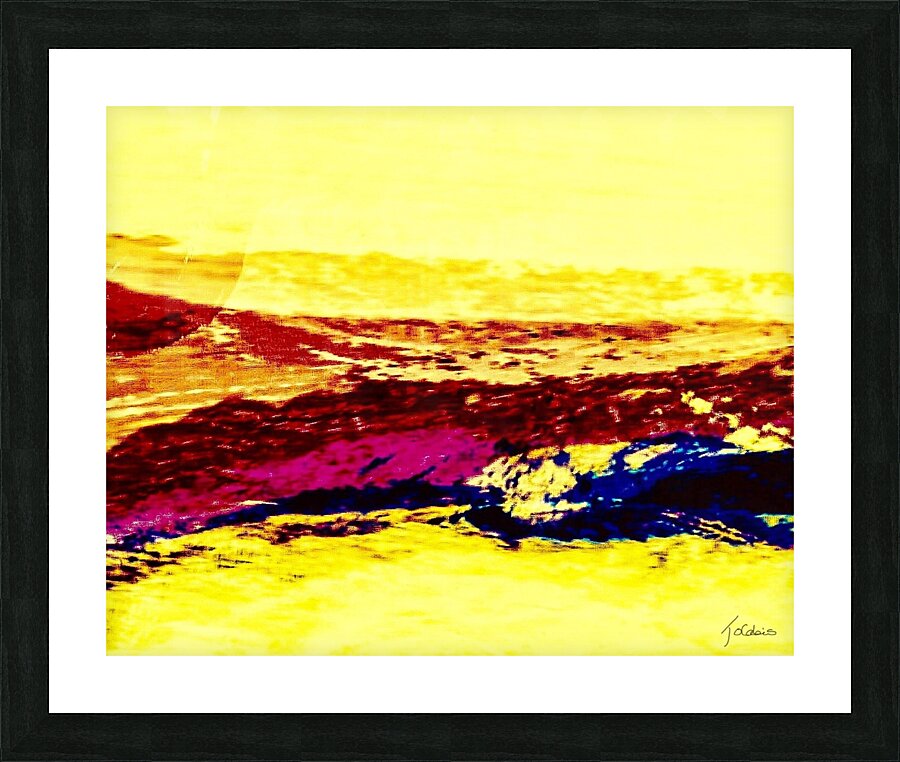 Rocher stratifie  Picture Frame print