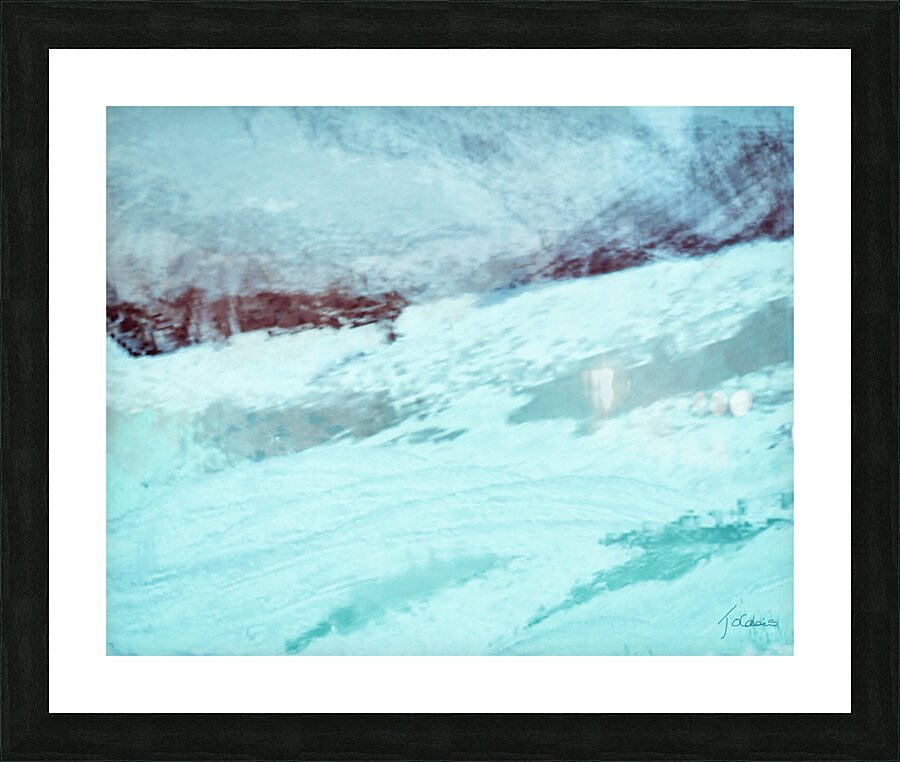 Piste de ski Picture Frame print