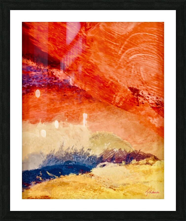Ciel orange  Picture Frame print