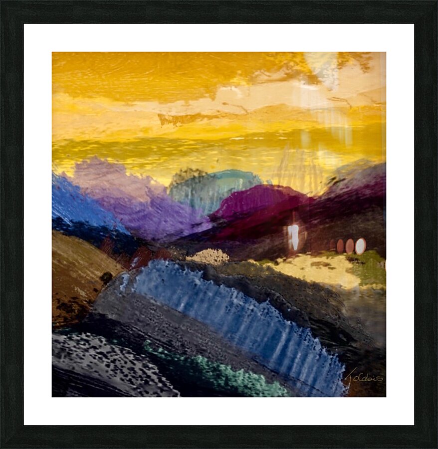 Terre aride Picture Frame print