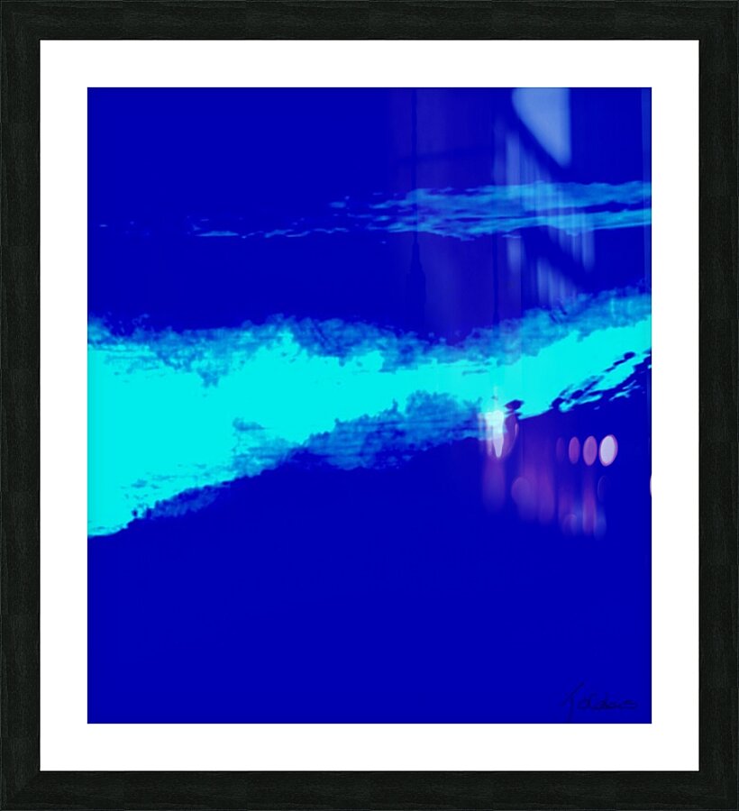 La grosse vague  Picture Frame print