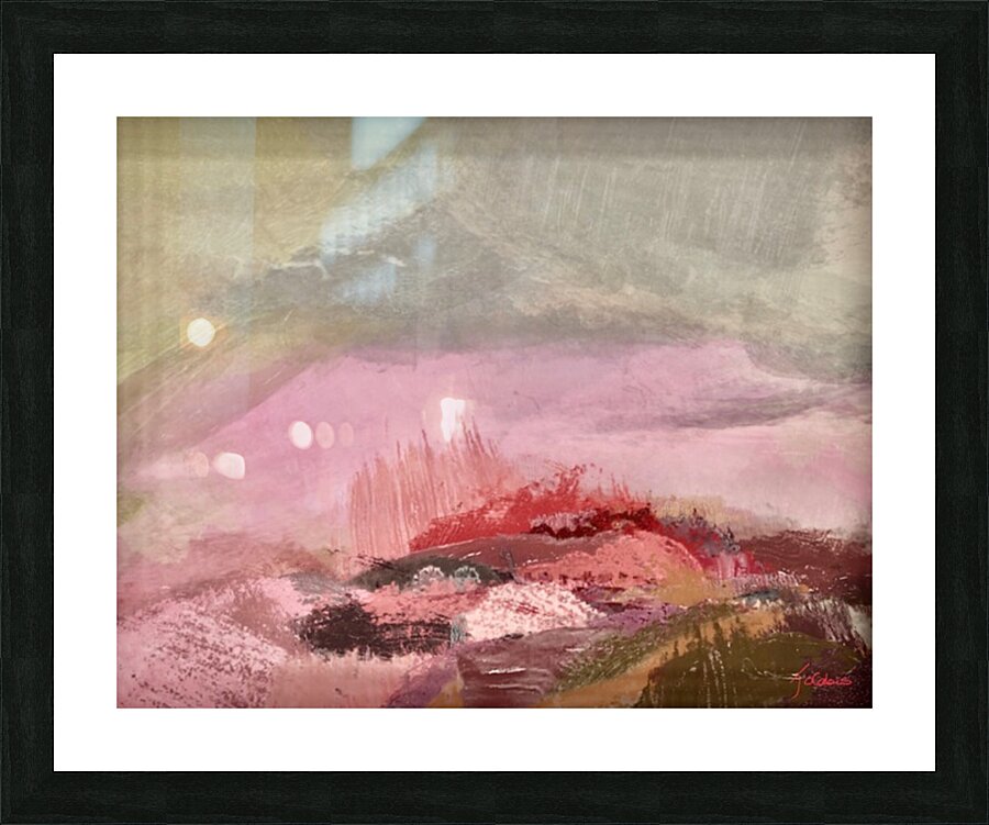 Cime enneigee Picture Frame print