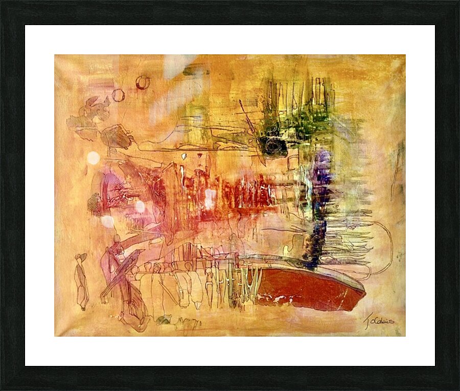 File d’attente  Picture Frame print