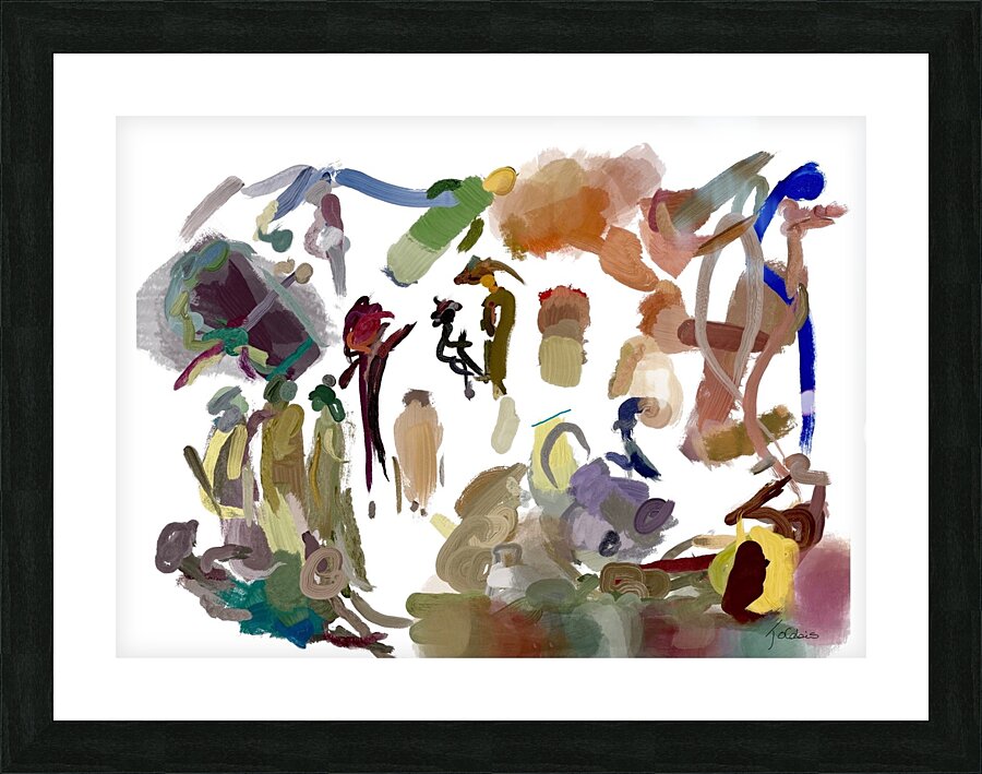 Les gens Picture Frame print