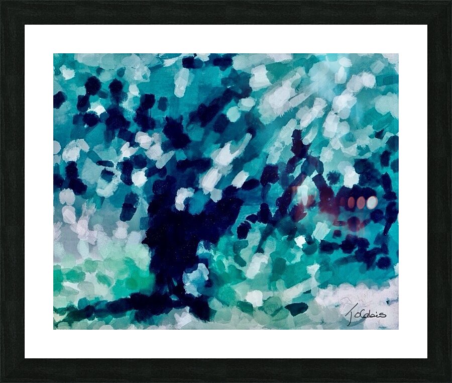 Arbre pointilleux  Picture Frame print