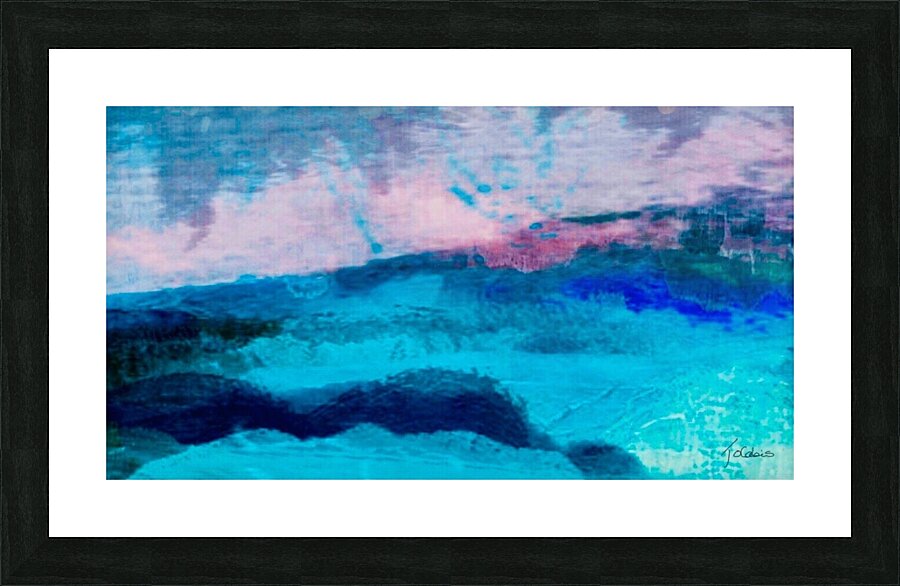 Bleu bleu Picture Frame print