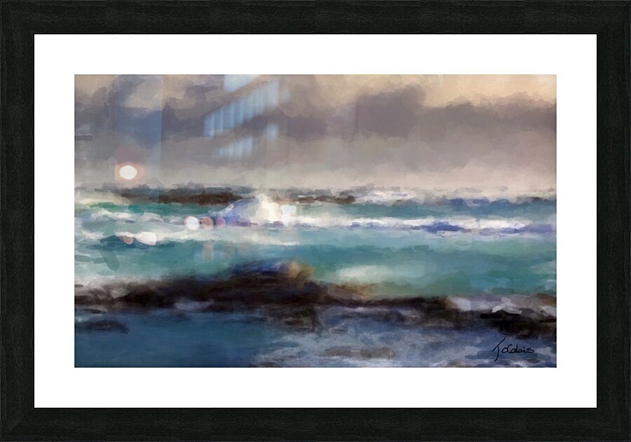 Les vagues  Picture Frame print