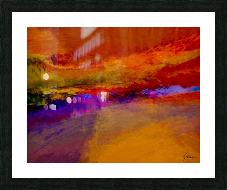Ciel rouge  Picture Frame print