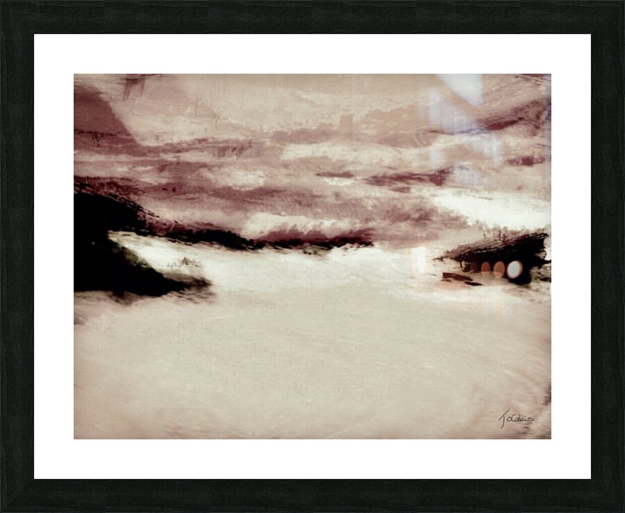 Hiver gris  Picture Frame print