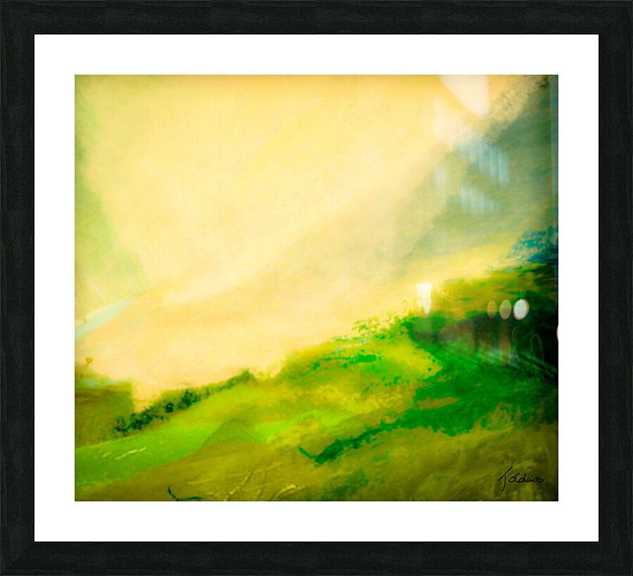 Jaune verdatre  Picture Frame print