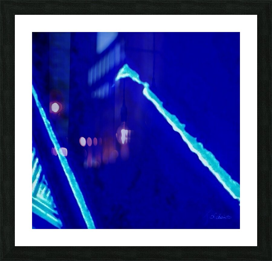 Laser bleu  Picture Frame print