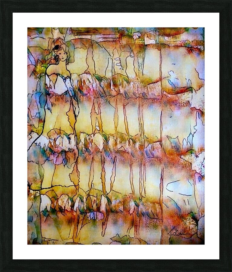 Deesse du vignoble  Picture Frame print