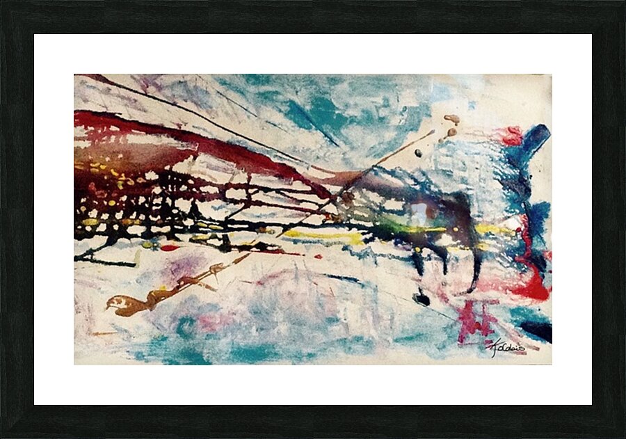 Ligne du temps  Picture Frame print