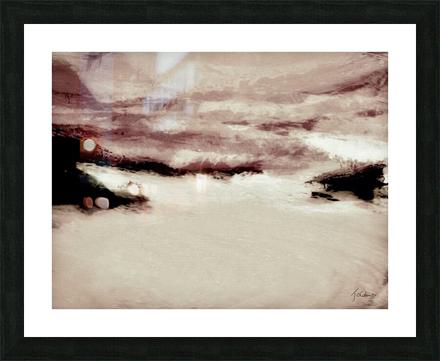 Hiver gris  Picture Frame print