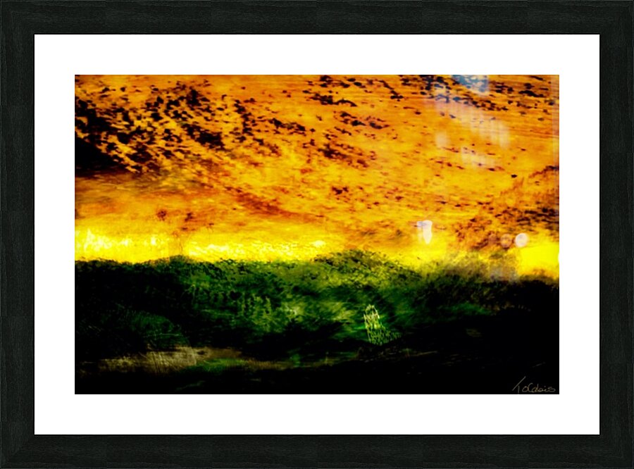 Terre aride Picture Frame print