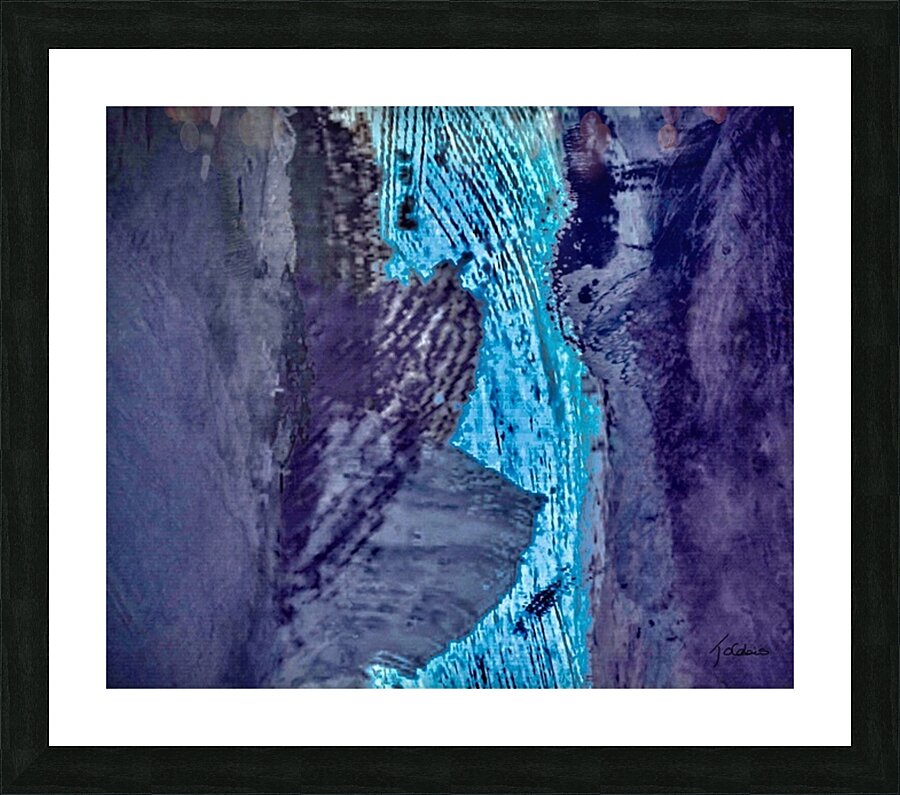 Fracture de la pierre  Picture Frame print